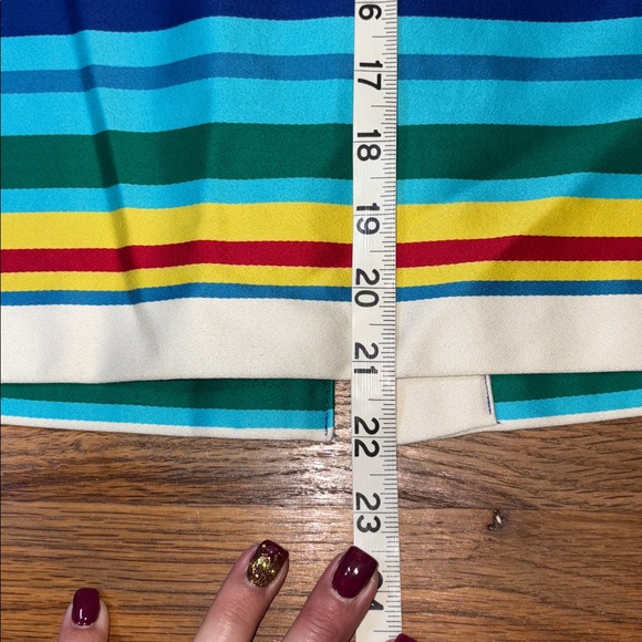 TALBOTS petites color block striped pencil skirt - Picture 7 of 8